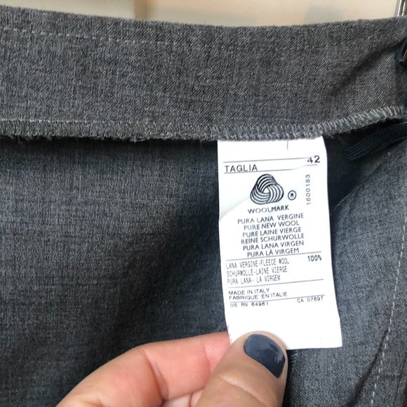 United Colors of Benetton Lightweight Gray Skirt with Minimal Ruffle Detail - Picture 4 of 8